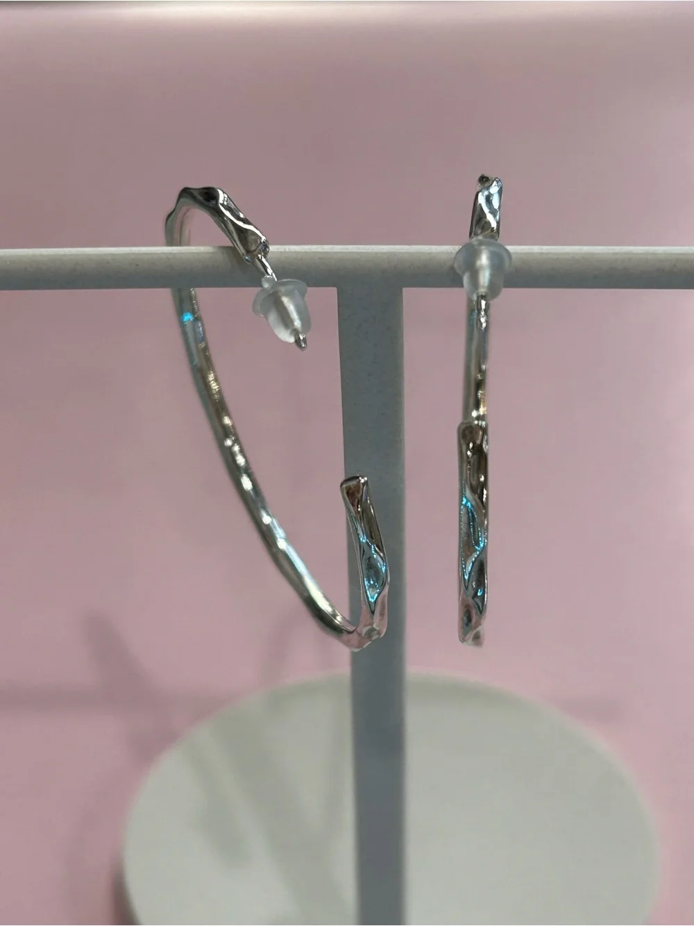 RETIRED Ripple Hoop Earrings